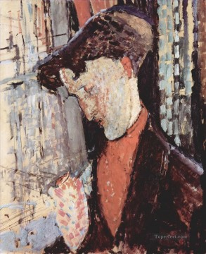 retrato de frank haviland burty 1914 Amedeo Modigliani Pinturas al óleo